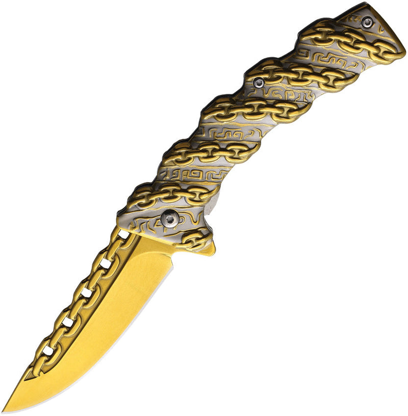 S-TEC Chain Linerlock A/O Gold