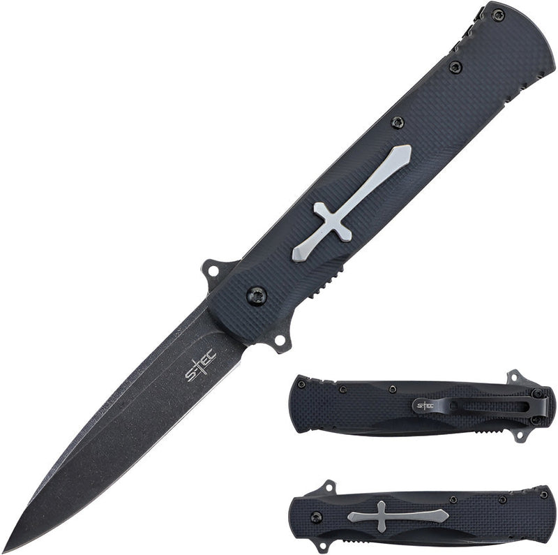 S-TEC Cross Linerlock A/O Black