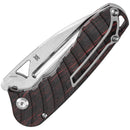 Tenable Knives Bombur Linerlock Black and red