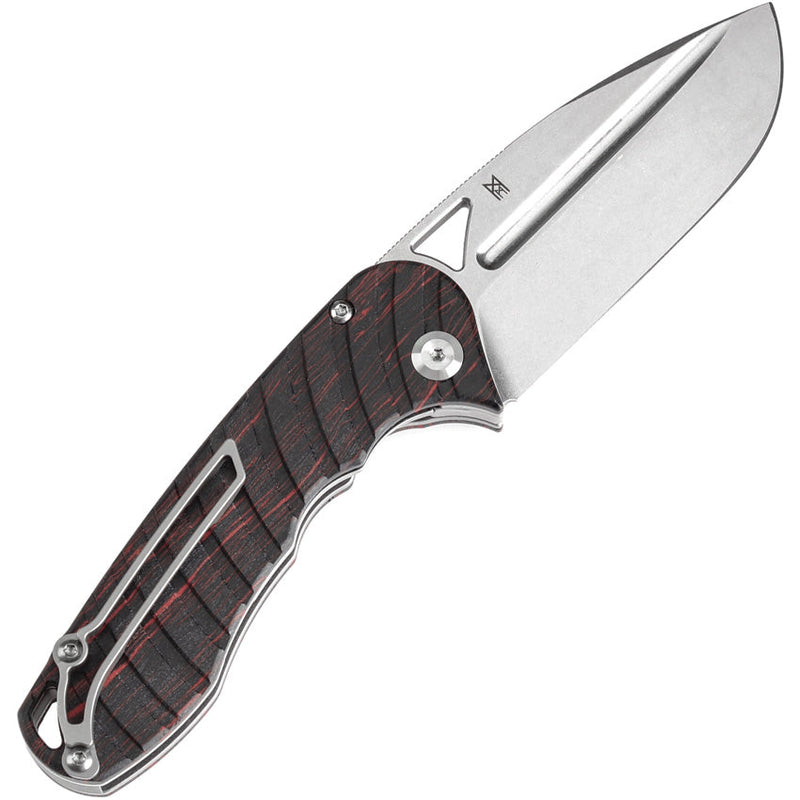 Tenable Knives Bombur Linerlock Black and red