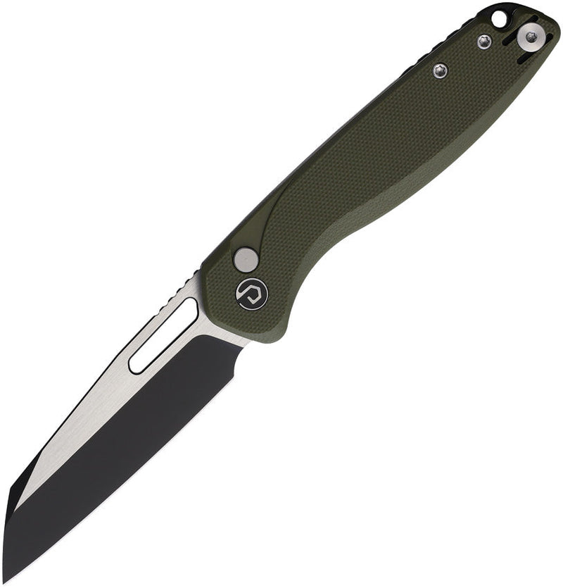 Defcon Button Lock Folder OD Green