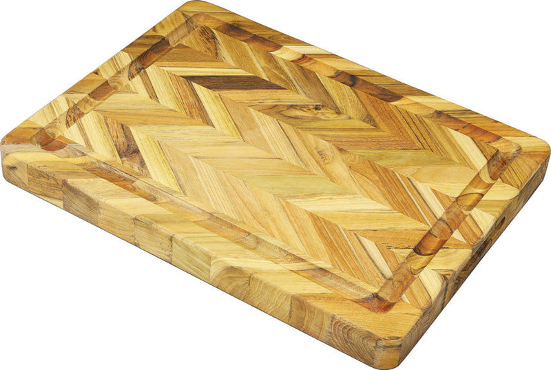 Teak Haus Herringbone Cutting Board