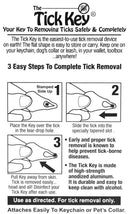 Tick Key Tick Removal Device