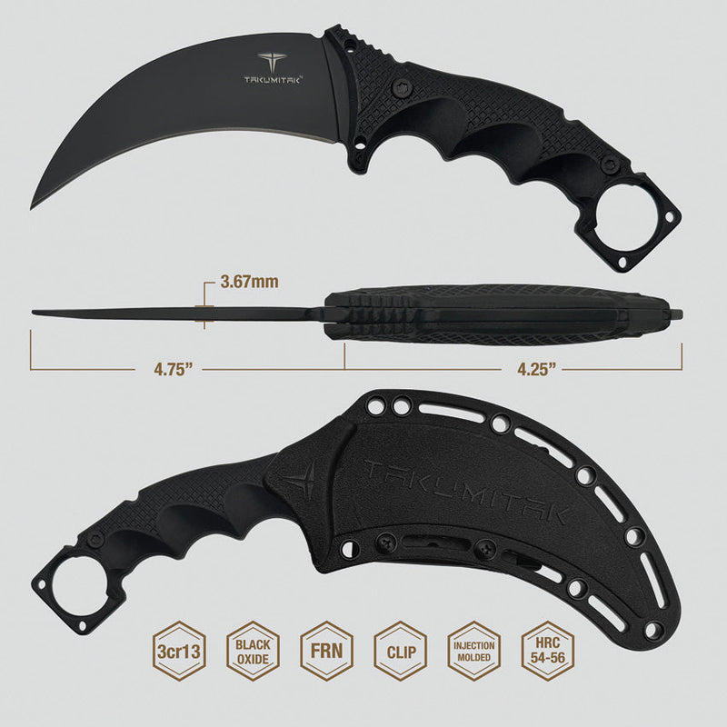 Takumitak Midnight Fixed Blade