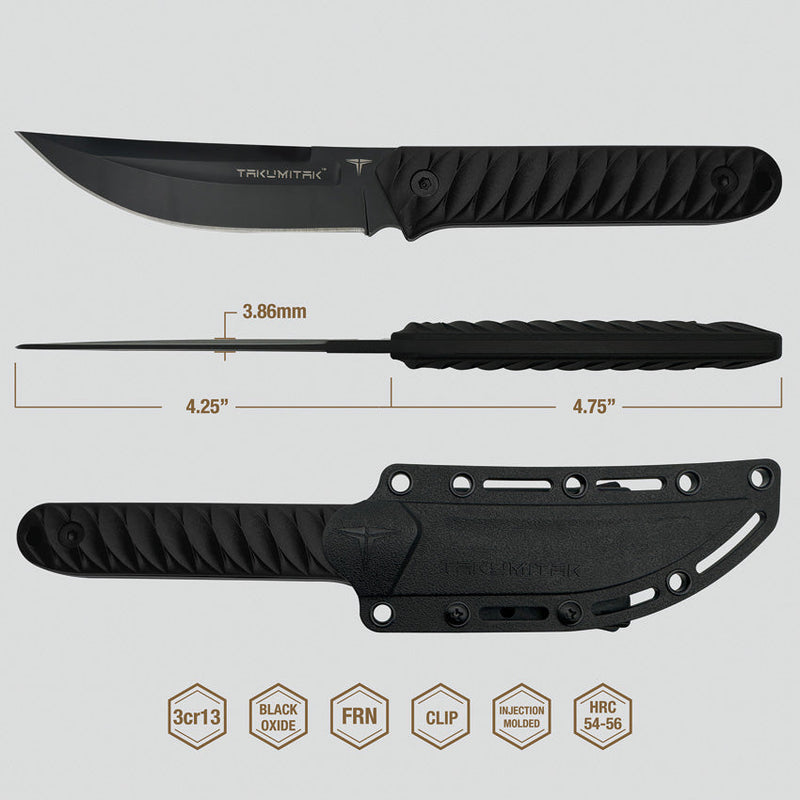 Takumitak Ninja Fixed Blade Black