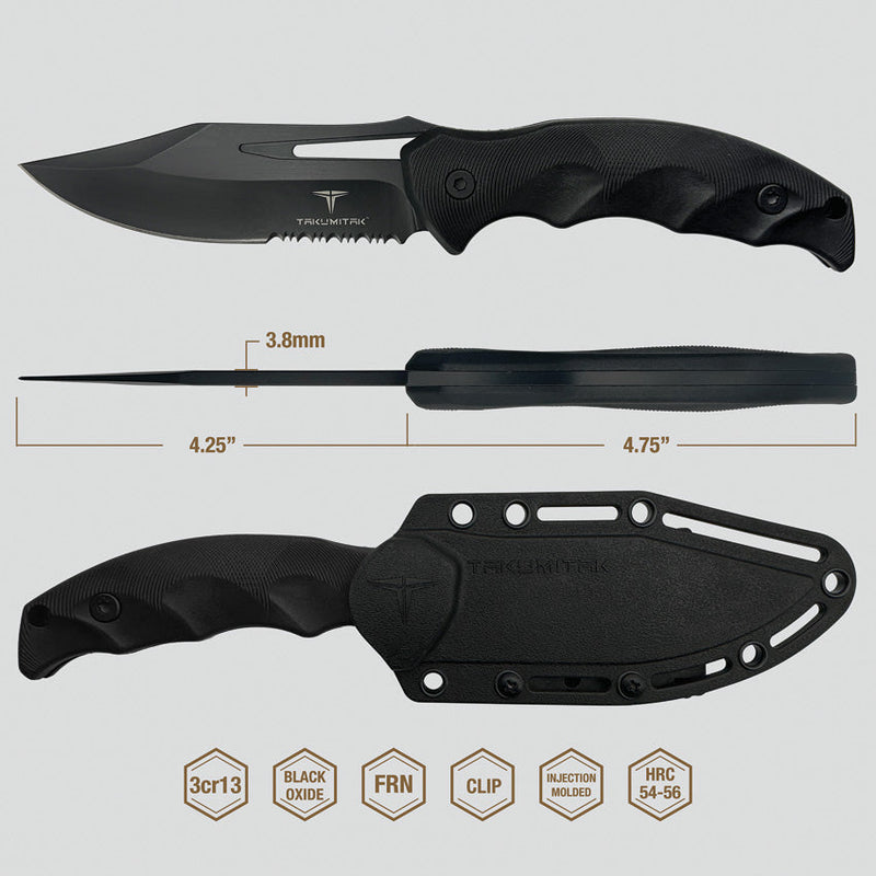 Takumitak Obsidian Fixed Blade