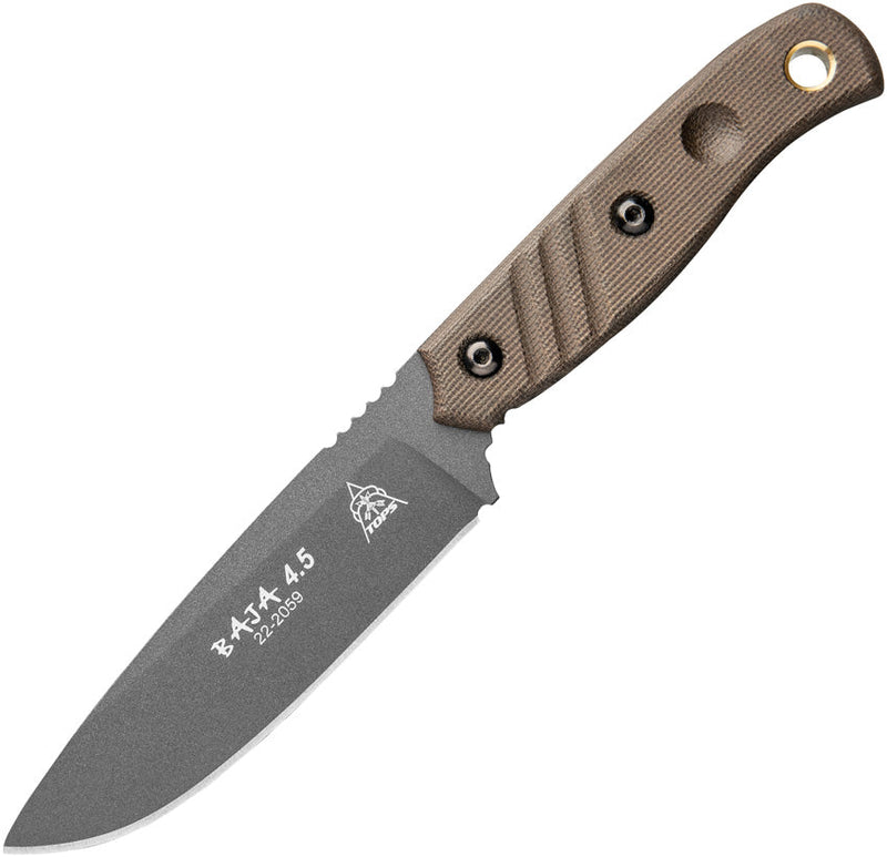 TOPS Baja 4.5 Fixed Blade Green