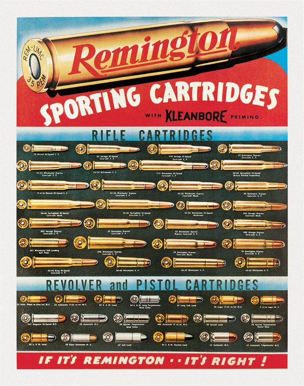 Tin Signs Remington Sporting Cartridges