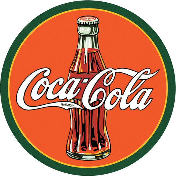 Tin Signs Coke Round 30s Bottle & Logo