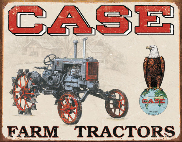 Tin Signs Case Tractor - CC High