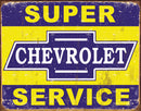 Tin Signs Super Chevy Service