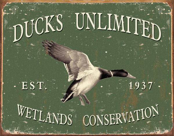 Tin Signs Ducks Unlimited -Since 1937