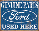 Tin Signs Ford Parts Used Here