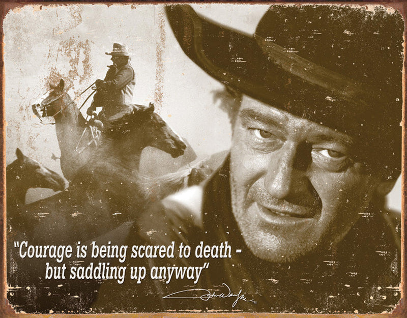 Tin Signs John Wayne Courage
