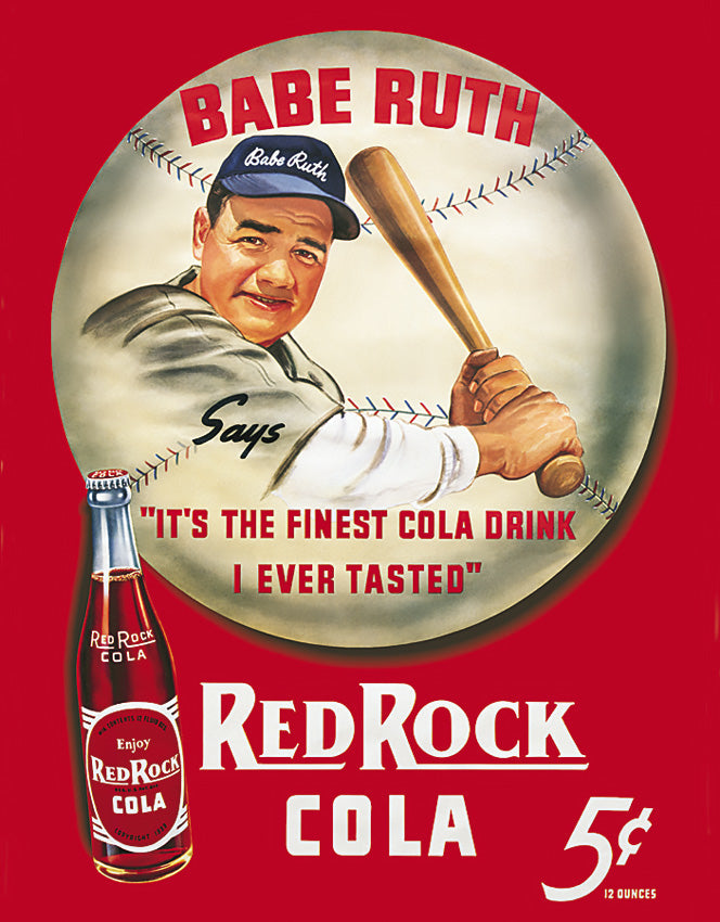 Tin Signs Babe Ruth Red Rock Cola