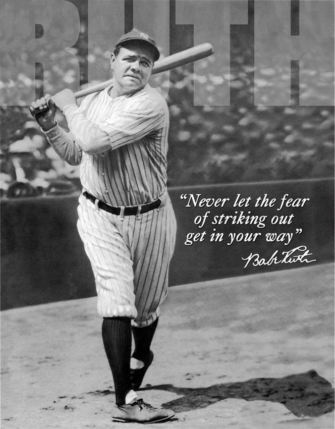 Tin Signs Babe Ruth No Fear