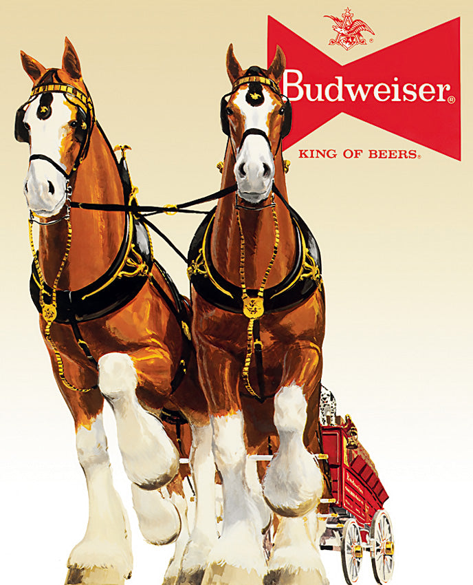 Tin Signs Budweiser Clydesdale Team