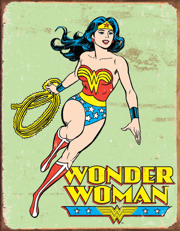 Tin Signs Wonder Woman Retro