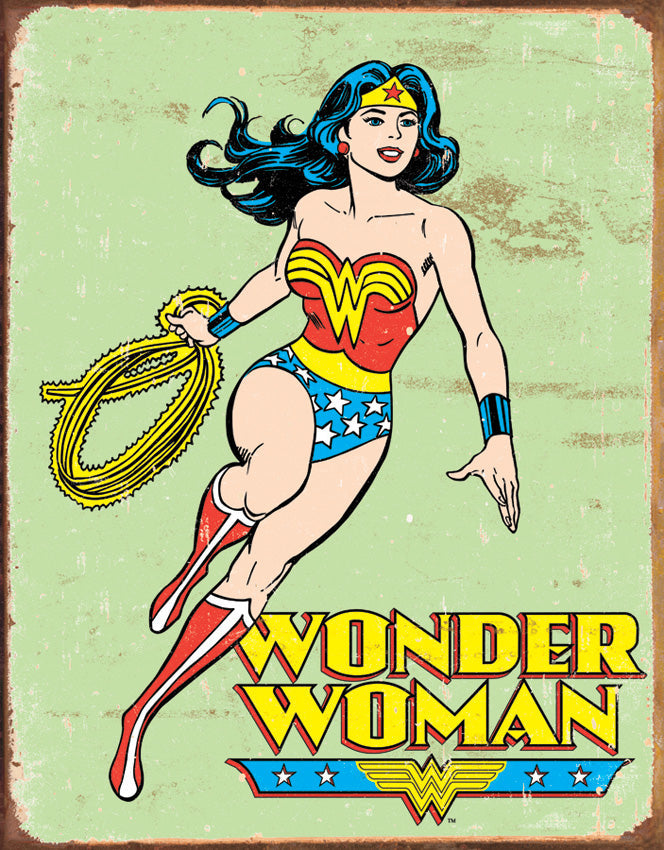 Tin Signs Wonder Woman Retro