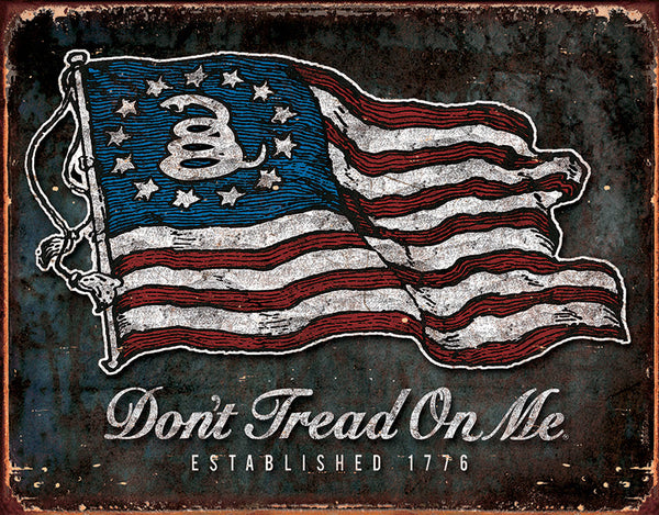 Tin Signs DTOM Vintage Flag