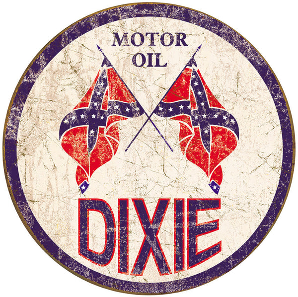 Tin Signs Dixie Motor Oil