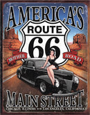 Tin Signs Route 66 Sign