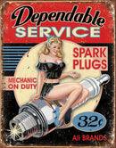 Tin Signs Dependable Service Sign