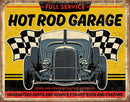 Tin Signs Hot Rod Garage