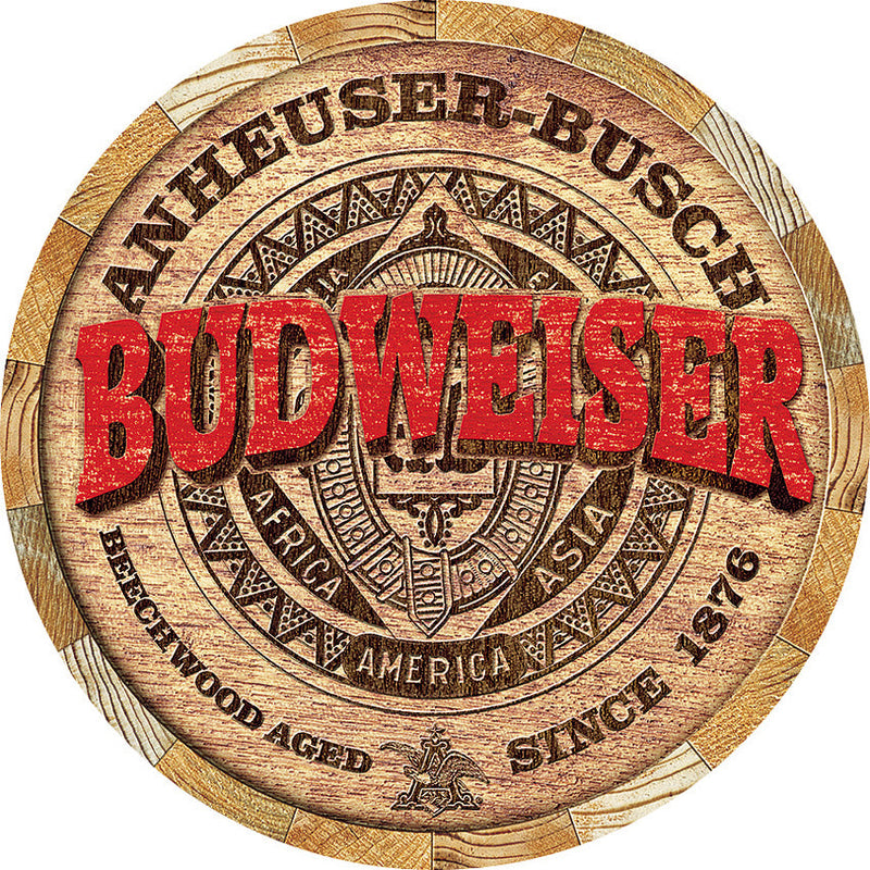 Tin Signs Budweiser Barrel End
