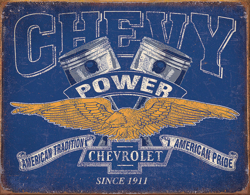 Tin Signs Chevy Power