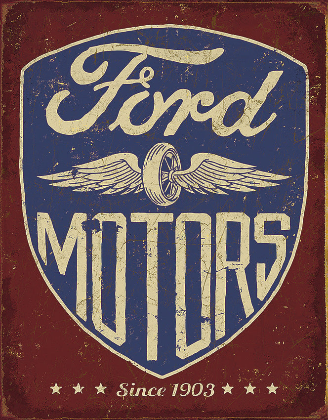 Tin Signs Ford Motors Since 1903