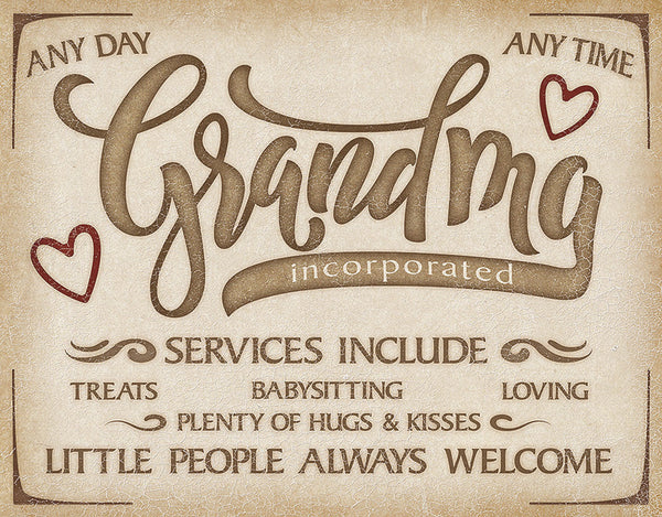 Tin Signs Grandma Inc Sign