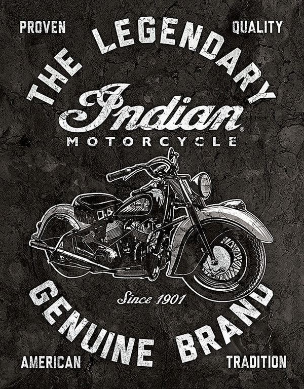 Tin Signs Legendary Indian Motorcycle