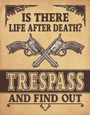 Tin Signs Trespass Sign