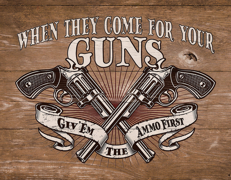 Tin Signs Ammo First Sign