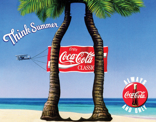Tin Signs Coke Think Summer
