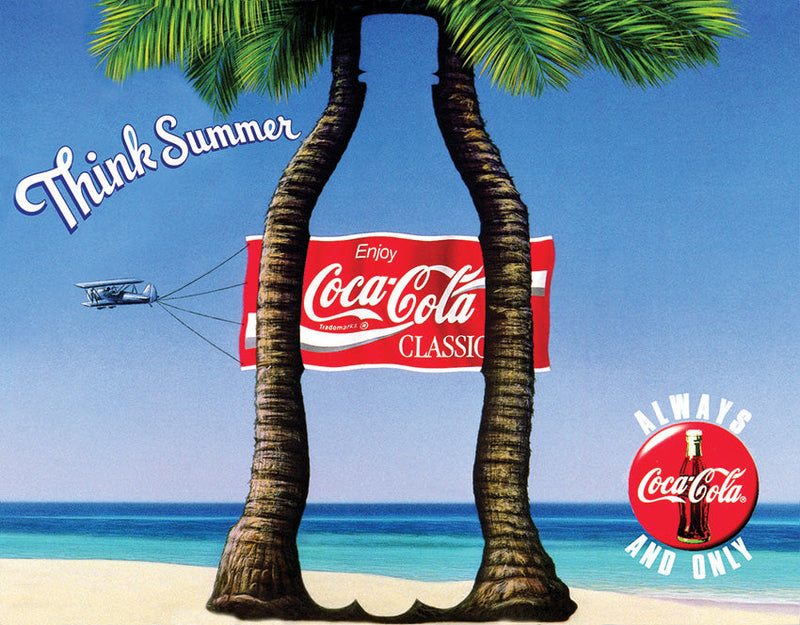 Tin Signs Coke Think Summer