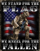 Tin Signs Kneel for the Fallen