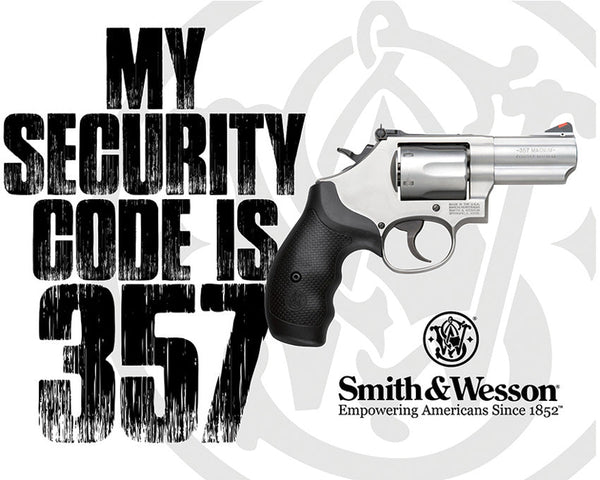 Tin Signs S&W Security Code 357