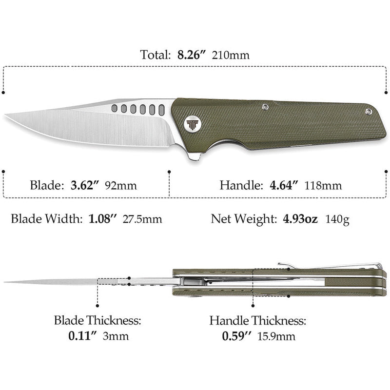 TRIVISA Orion Linerlock Green