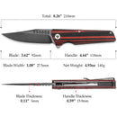 TRIVISA Orion Linerlock Black/Red