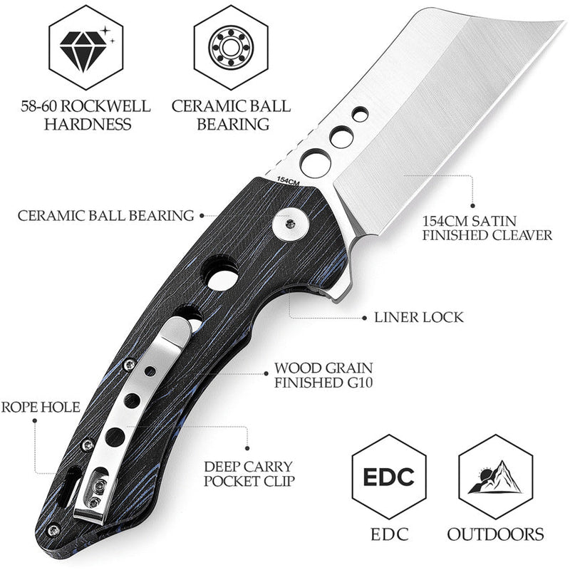 TRIVISA Mensae Linerlock Black/Blue