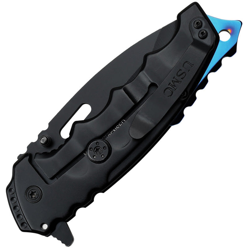 USMC Framelock A/O Blue