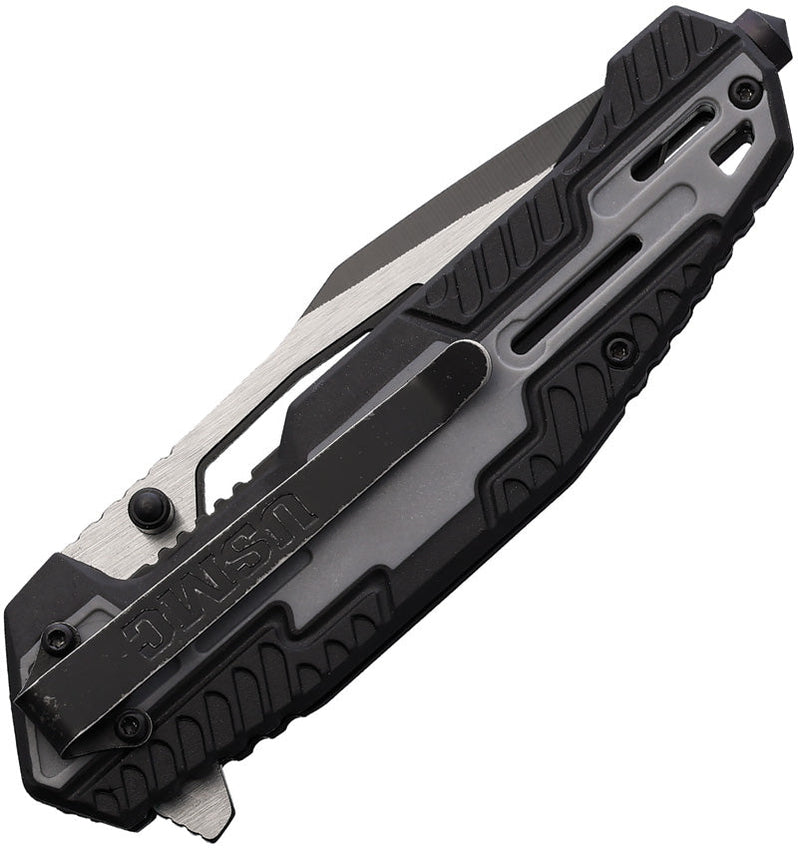 USMC Linerlock A/O Black/Gray