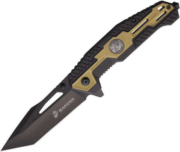USMC Linerlock A/O Black/Tan