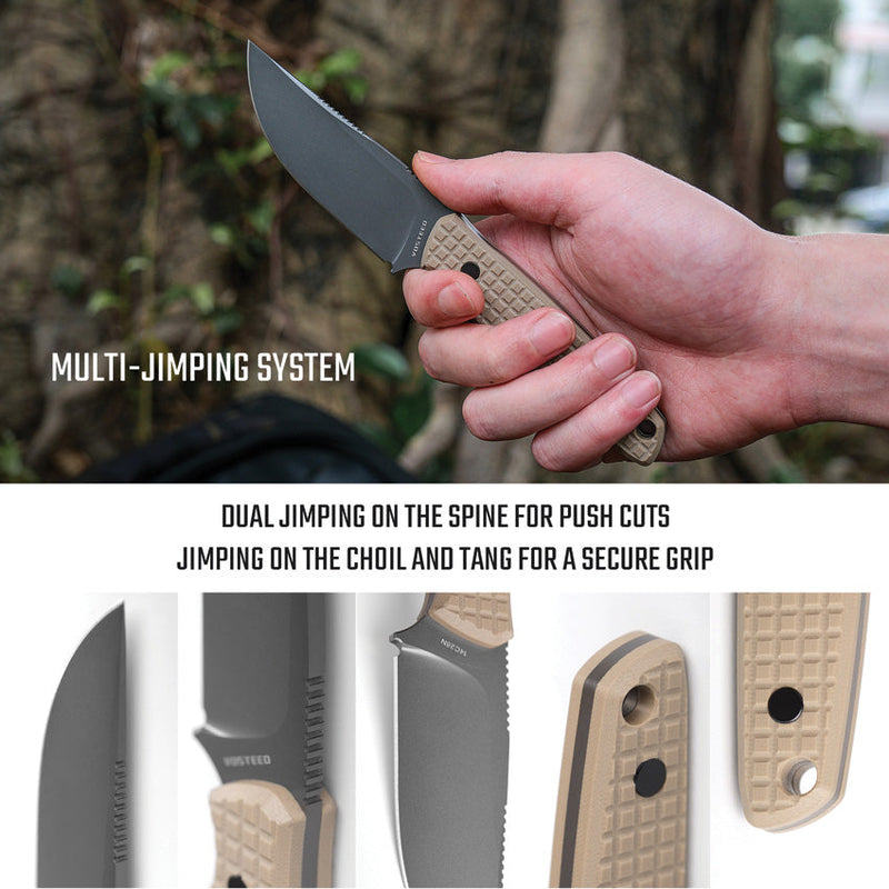 Vosteed Mink Fixed Blade Tan G10