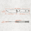 Vosteed H-Back Fixed Blade Black