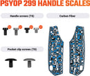 Vosteed Psyop 299 Handle CF Blue