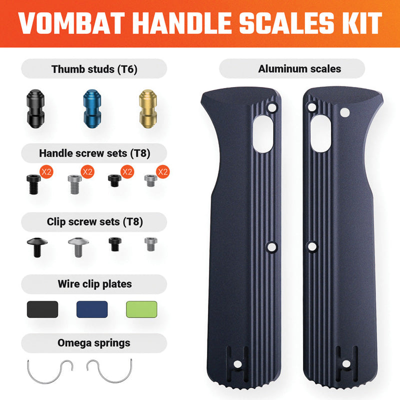 Vosteed Vombat Handle Scale Kit Slate