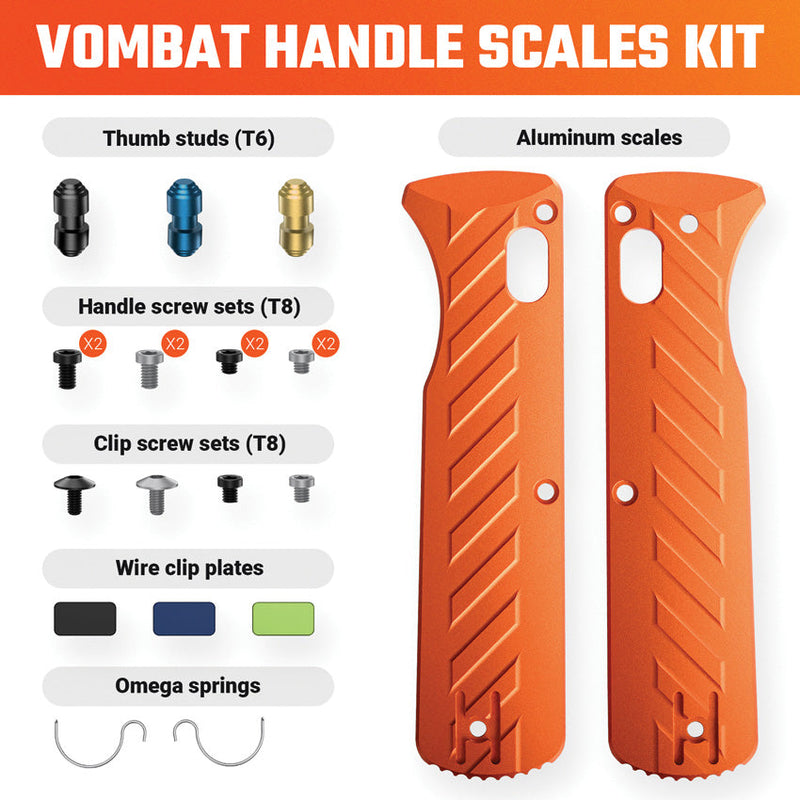 Vosteed Vombat Handle Scale Kit Org